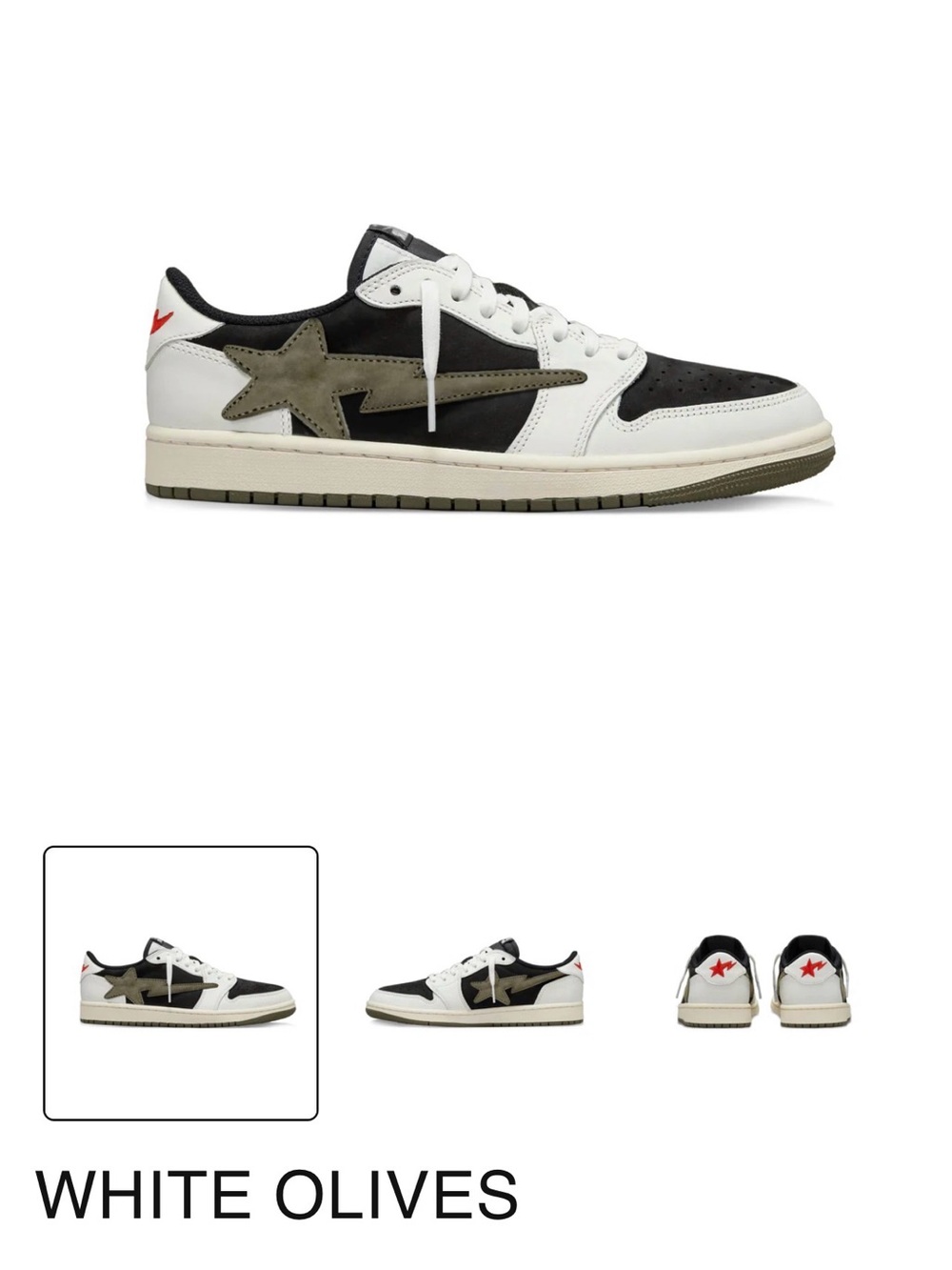 Bape “white olive”